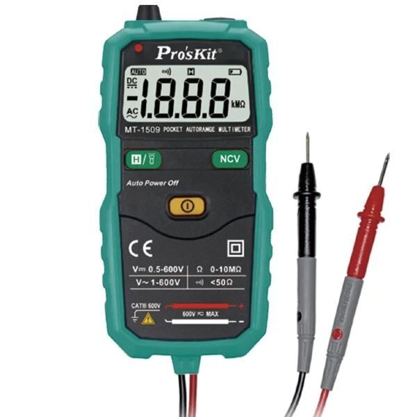 Proskit MT-1509 Cep Tipi Otomatik Multimetre Ölçü Aleti