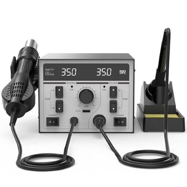 Atetool AM877D+ 820W Sıcak Hava Üflemeli Havya İstasyonu