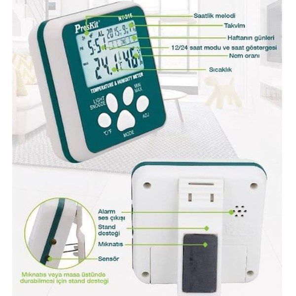 Proskit NT-316 Mini Sıcaklık Nem Ölçer