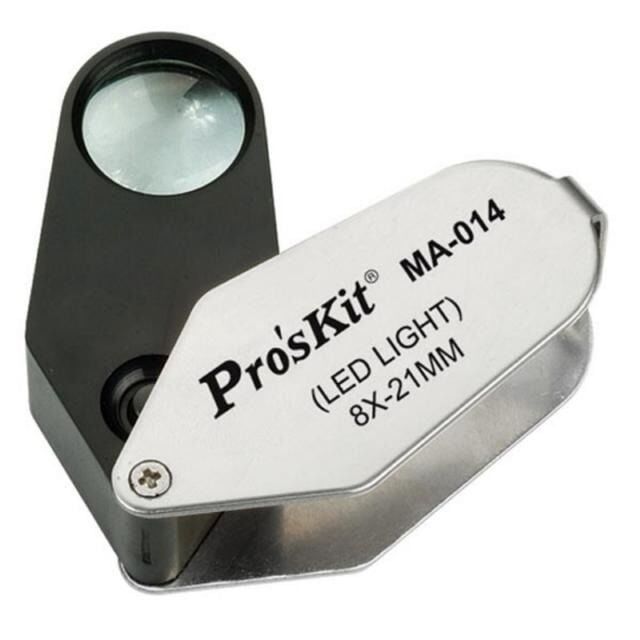 Proskit MA-014 Işıklı Büyüteç 8x21mm