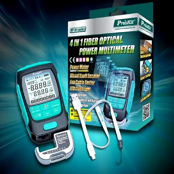 Proskit MT-7616 Fiber Optik Güç Ölçer Kablo Test Cihazı