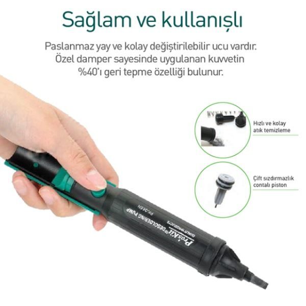 Proskit 8pk-366N-G Yeşil Lehim Pompası