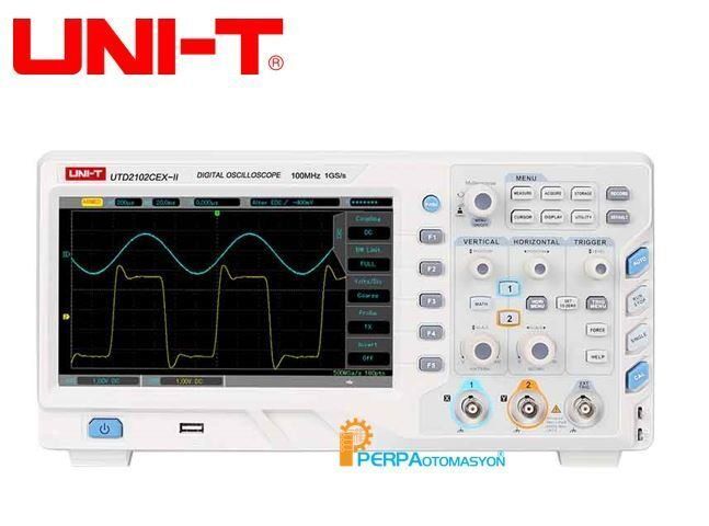 Unit UTD2102CEX-II 2 Kanal 100MHz Dijital Osiloskop