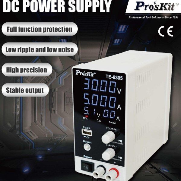 Proskit TE-6305 30V 5A Ayarlanabilir Dc Güç Kaynağı