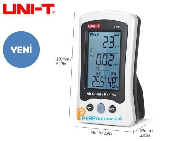 Unit A25F Toz Partikül Sıcaklık ve Nem Ölçer