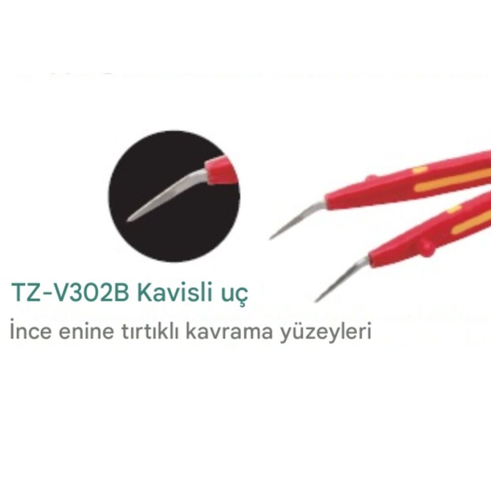 Proskit TZ-V302B VDE 1000V İzoleli Kavisli Cımbız