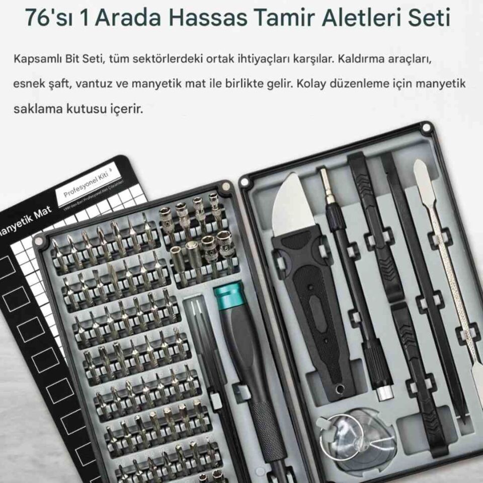 Proskit SD-9376M 76 Parça Hassas Tornavida Seti