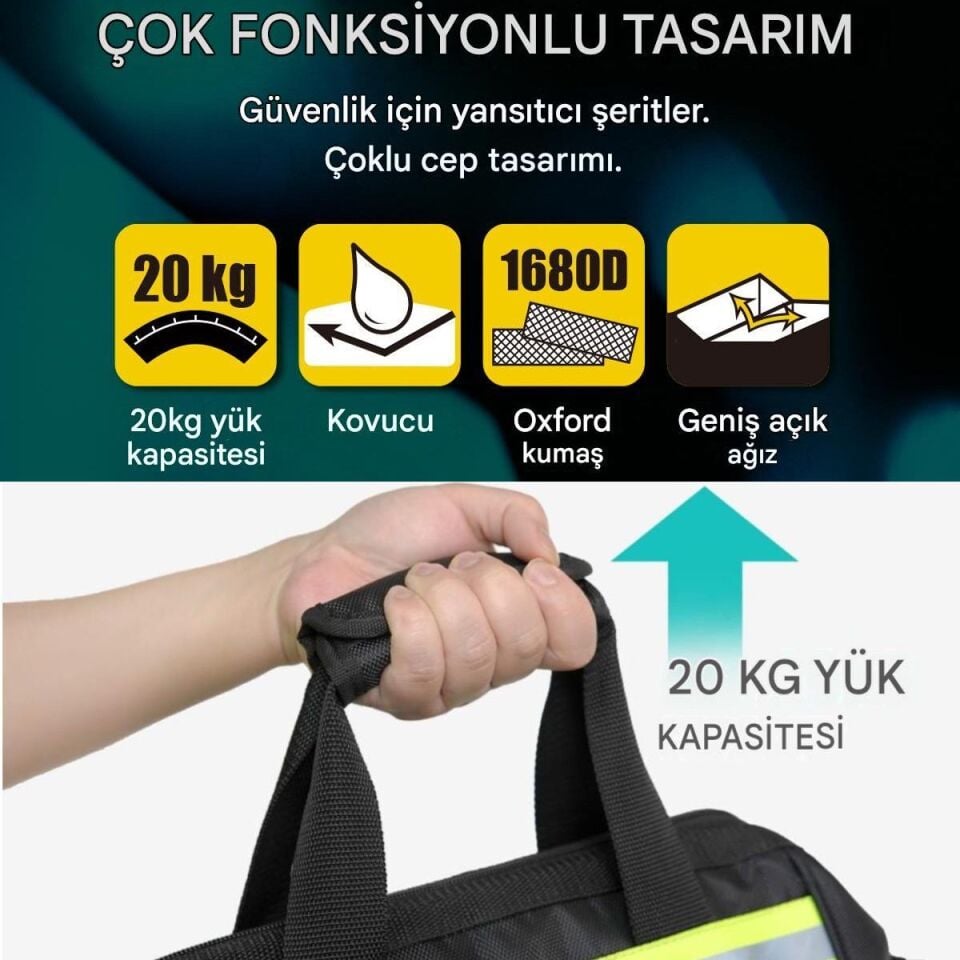 Proskit ST-308 Çok Fonksiyonlu Sırt Takım Çantası