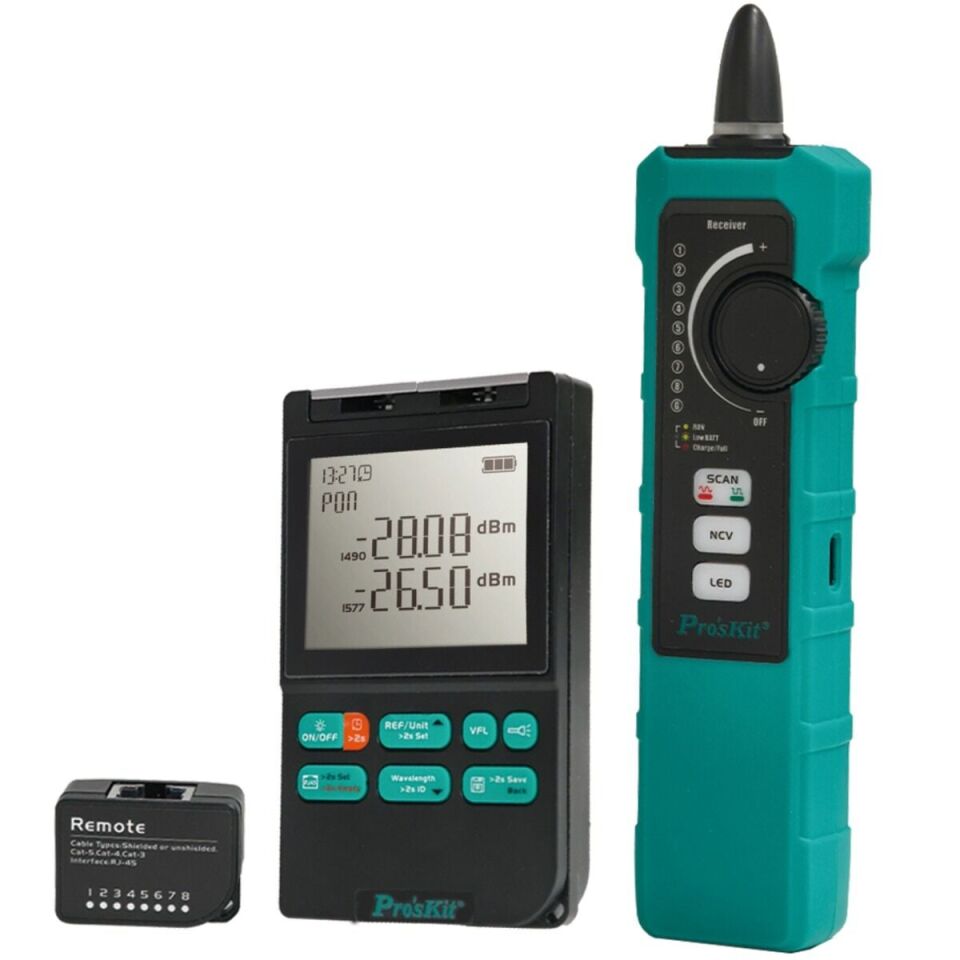 Proskit MT-7606PRO XGPON Fiber Optik Güç Ölçer ve Kablo Test Cihazı
