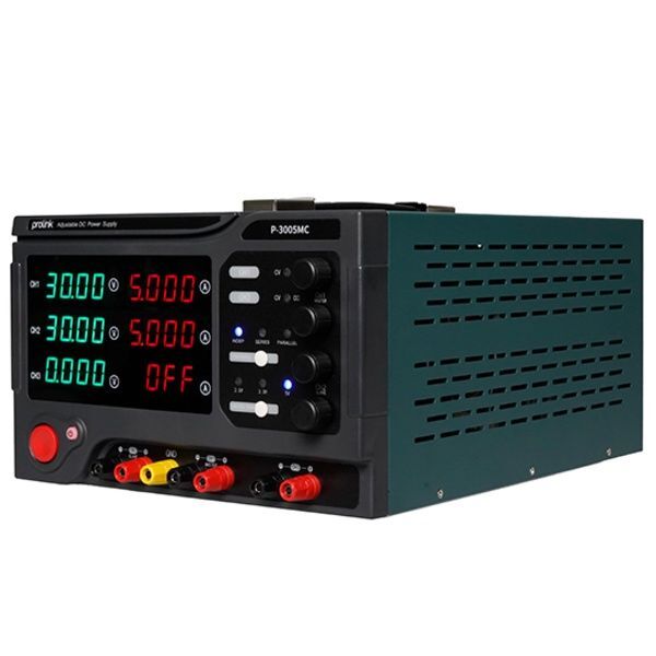Prolink P-3005MC 30V 5A 3 Çıkışlı Ayarlanabilir DC Güç Kaynağı