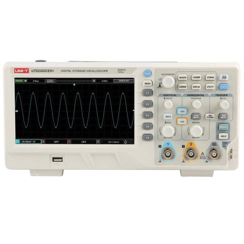 Unit UTD2202CEX+ 200MHz 2 Kanal Dijital Hafızalı Osiloskop