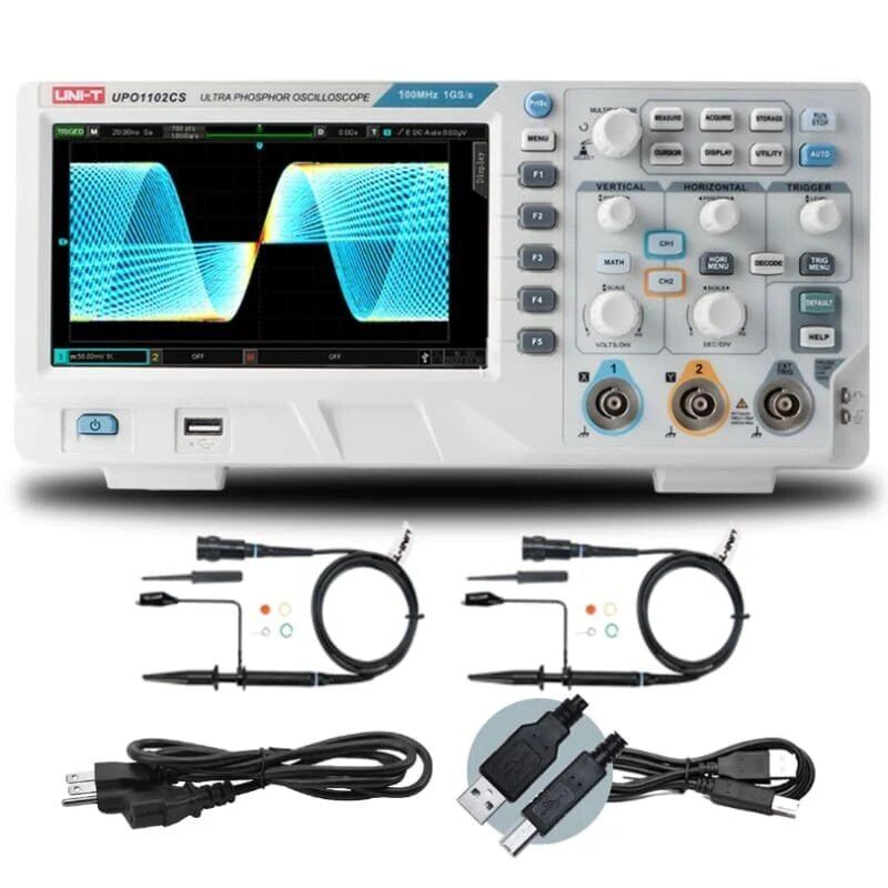 Unit UPO1102CS 100Mhz 2 Kanal Dijital Osiloskop