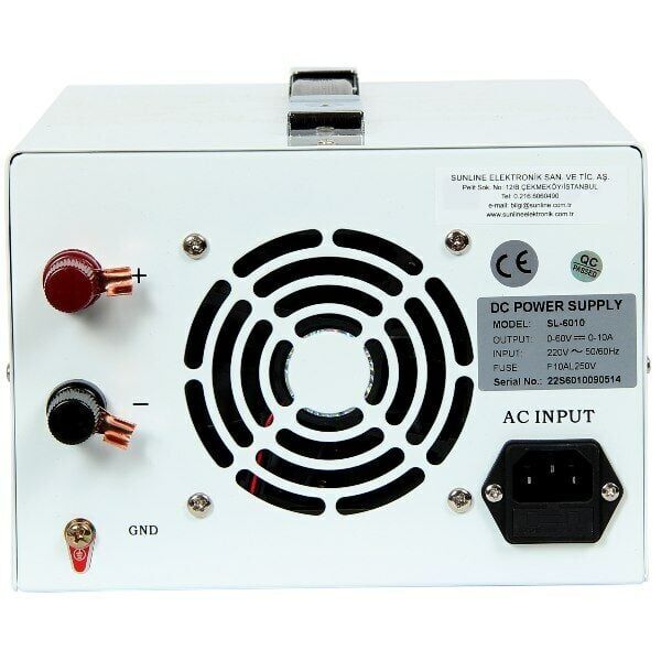 Sunline SL-6010S 60V 10A Ayarlanabilir DC Güç Kaynağı