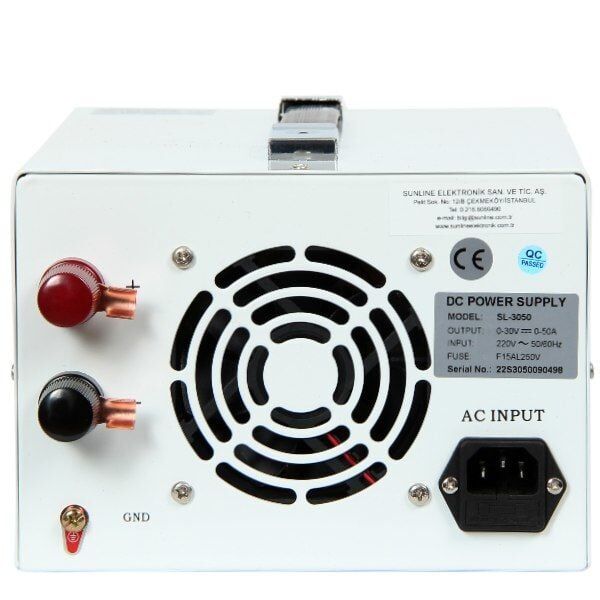 Sunline SL-3050S 30V 50A Ayarlanabilir DC Güç Kaynağı