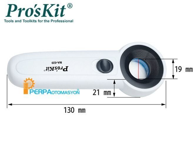 Proskit MA-020 Led Işıklı El Tipi Büyüteç 22X