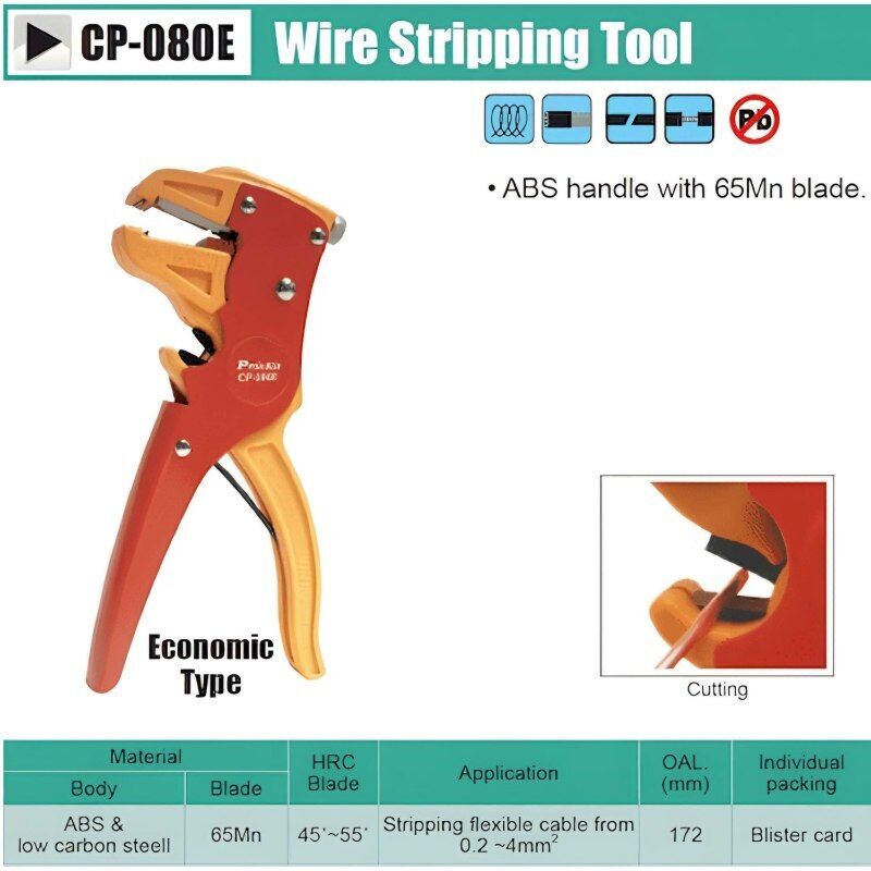 Proskit CP-080E Kablo Soyma Pensesi